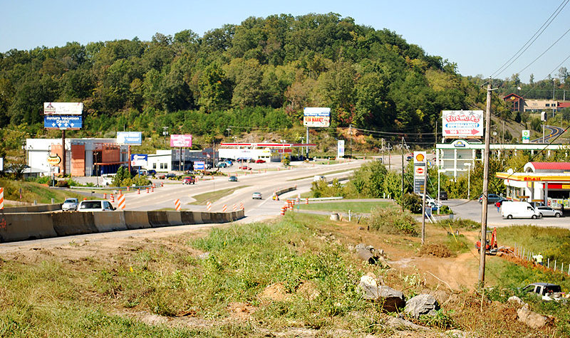 Highway 66 Widening during construction